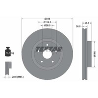 Textar 2X Bremsscheibe Vorne Ø316 Mm InnenbelüFtet FüR Subaru Impreza