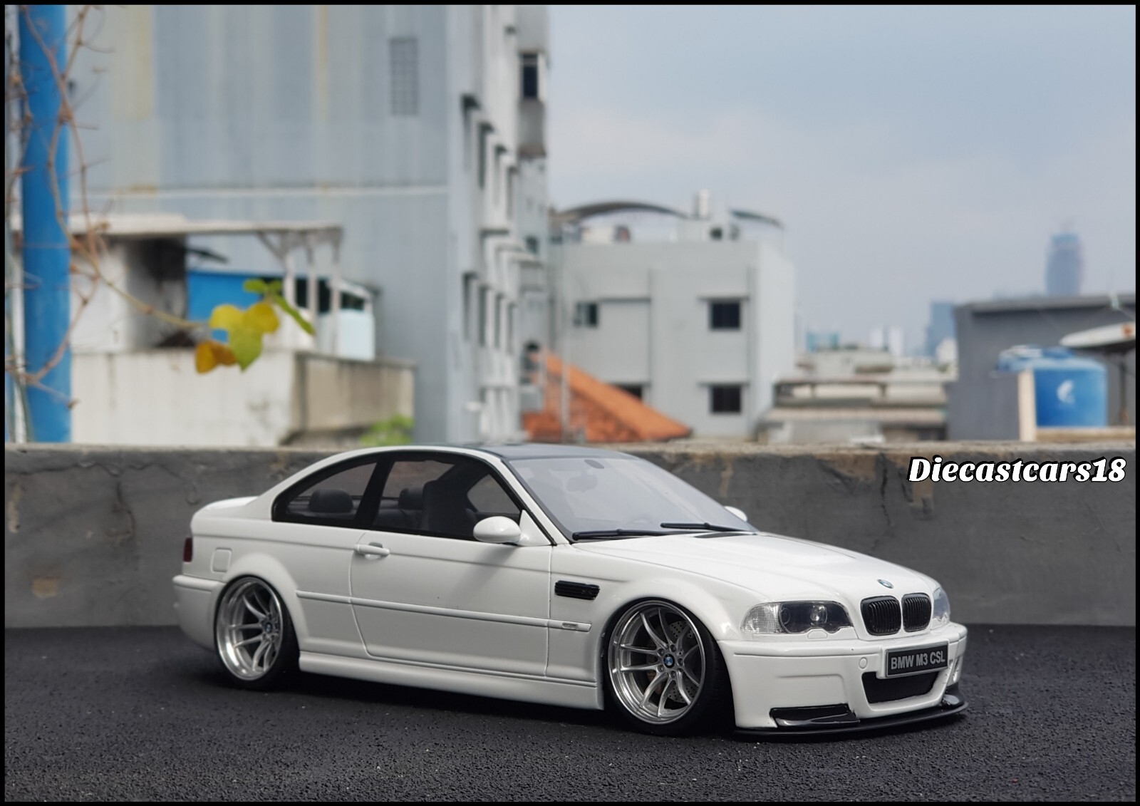 1/18 OttoMobile Custom BMW M3 E46 CSL Gray Repaint White | eBay