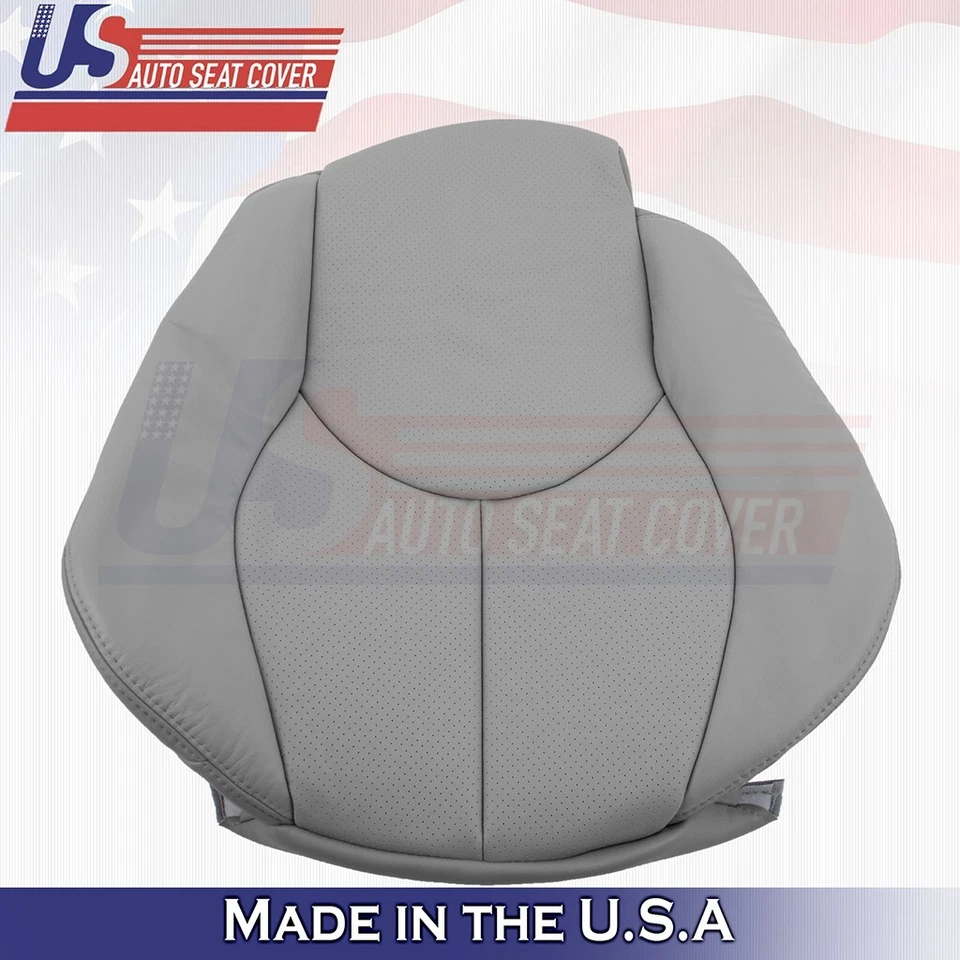 1996 to 2002 For Mercedes Benz SL320 Driver Bottom & Top Perf Leather Cover Gray - Image 4 of 4