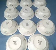 15 PC. PFALTZGRAFF WINTERBERRY DISHES, CHIP & DIP COMBO, SAUCE (12), CEREAL BOWL