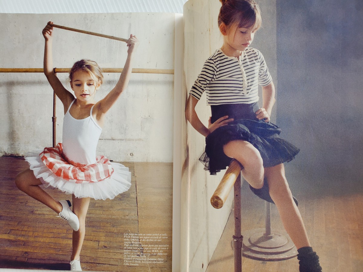 2010 French magazine Vogue Paris Enfants Bambini LEA P B Peverelli  Ballerinas