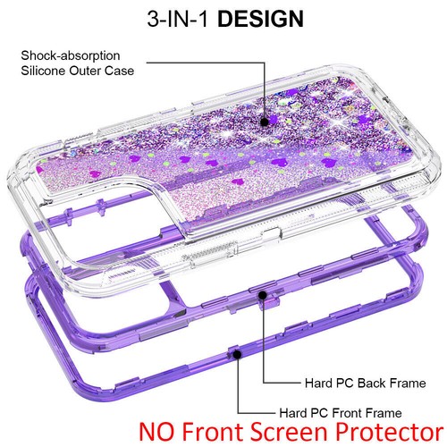 For iPhone 13 12 Pro Max 11 Hard Liquid Glitter Girl Cute Case+Screen Protector - Picture 36 of 52