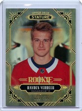  2020-21 Upper Deck Stature #200 Hayden Verbeek RC 11/399