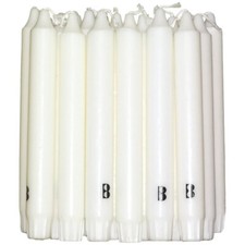 70 Stk Bolsius Kronenkerzen 200x24mm Stabkerzen 2. Wahl Haushaltskerze Cremeweiß