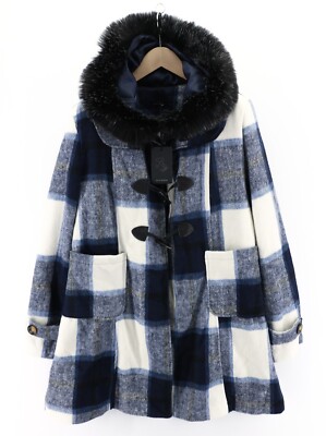 Le Comptoir Du Manteau 98209A Femme 2XL Chevilles Laine Mélange Faux  Fourrure À