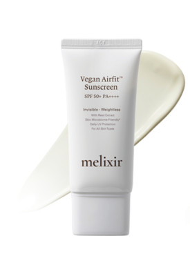 Melixir Vegan Airfit Sunscreen #Air SPF50+ PA+++ | 50ml | Lightweight | Hydratin