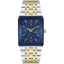 Bulova Men's Modern Day Date Quartz Silver Stainless Steel Watch 31 MM 98C150