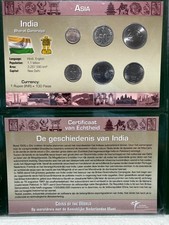 Littleton World Coin Set - India 6 coins with card