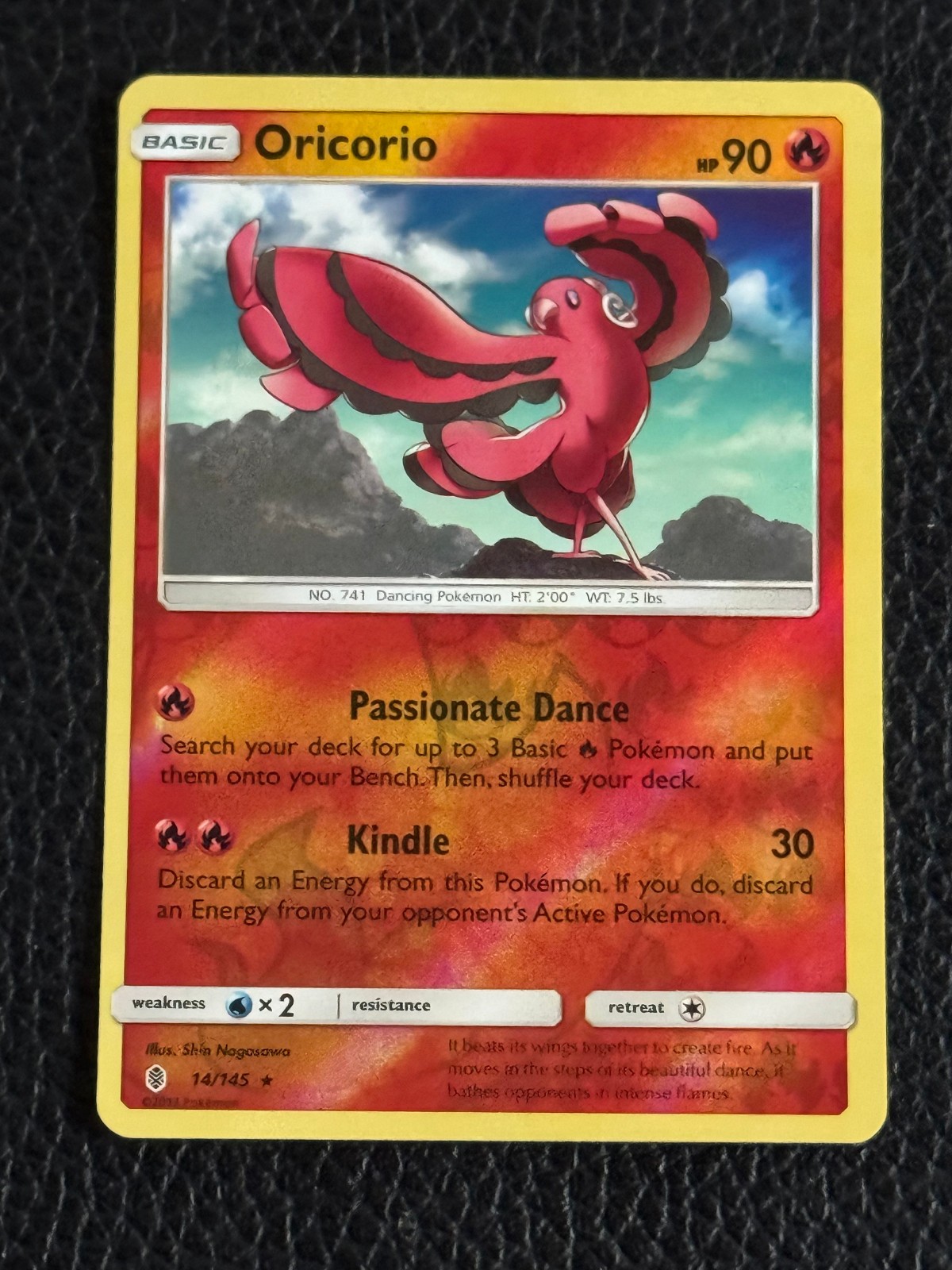 Pokemon Guardians Rising Oricorio Rare Reverse Holo 14/145