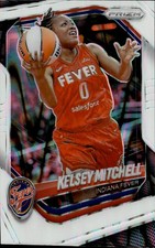 2025 Panini WNBA Prizm Kelsey Mitchell White Seismic Fever