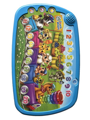 LeapFrog TOUCH MAGIC COUNTING TRAIN Learning Numbers Animals Songs Games- French