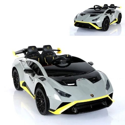 B-Ware ES-Toys Kinder Elektroauto Lamborghini Huracan grau STO Drift MP3 USB 