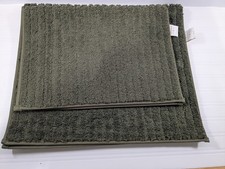 Threshold Teal Plush Bath Mat Rug Soft Textured Bathroom Floor Rug set