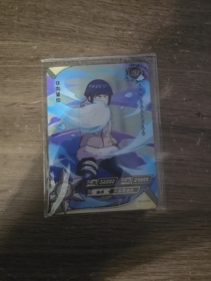 HR 3D Hinata Hyuga Naruto Trading Card Anime CCG TCG