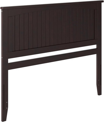 , Nantucket Queen Solid Wood Panel Headboard, Espresso