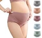 4PCS Maternity Adjustable Knickers High Cut Cotton Over Bump Underwear Panties