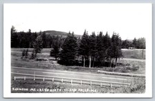 Island Falls Maine Robinson Mount Route 95 North RPPC Postcard ME