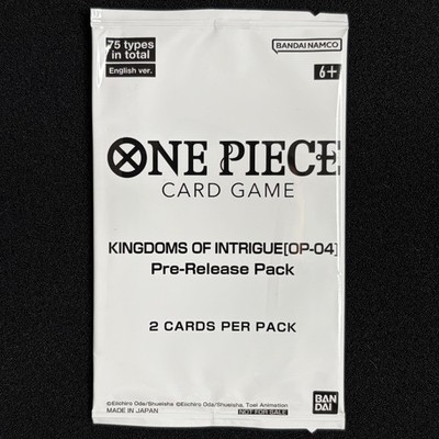 Kingdoms of Intrigue OP-04 Pre-Release Pack - One Piece Card Game - (SEALED)