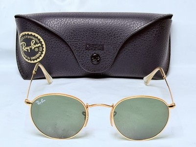 Classic Ray-Ban Round Gold Frame Sunglasses - AVIATOR  display picture 2