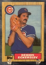 1987 TOPPS TIFFANY COLLECTORS SET #459 - DENNIS ECKERSLEY
