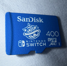SanDisk 400GB microSDXC Memory Card for Nintendo Switch, UHS-I U1, Blue