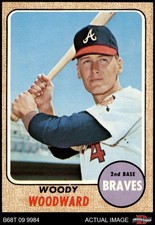 1968 Topps #476 Woody Woodward Braves 6 - EX/MT
