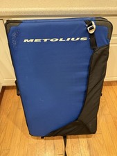 Metolius Crash Pad Blue Bouldering Pad Portable Climbing Mat Excellent Condition