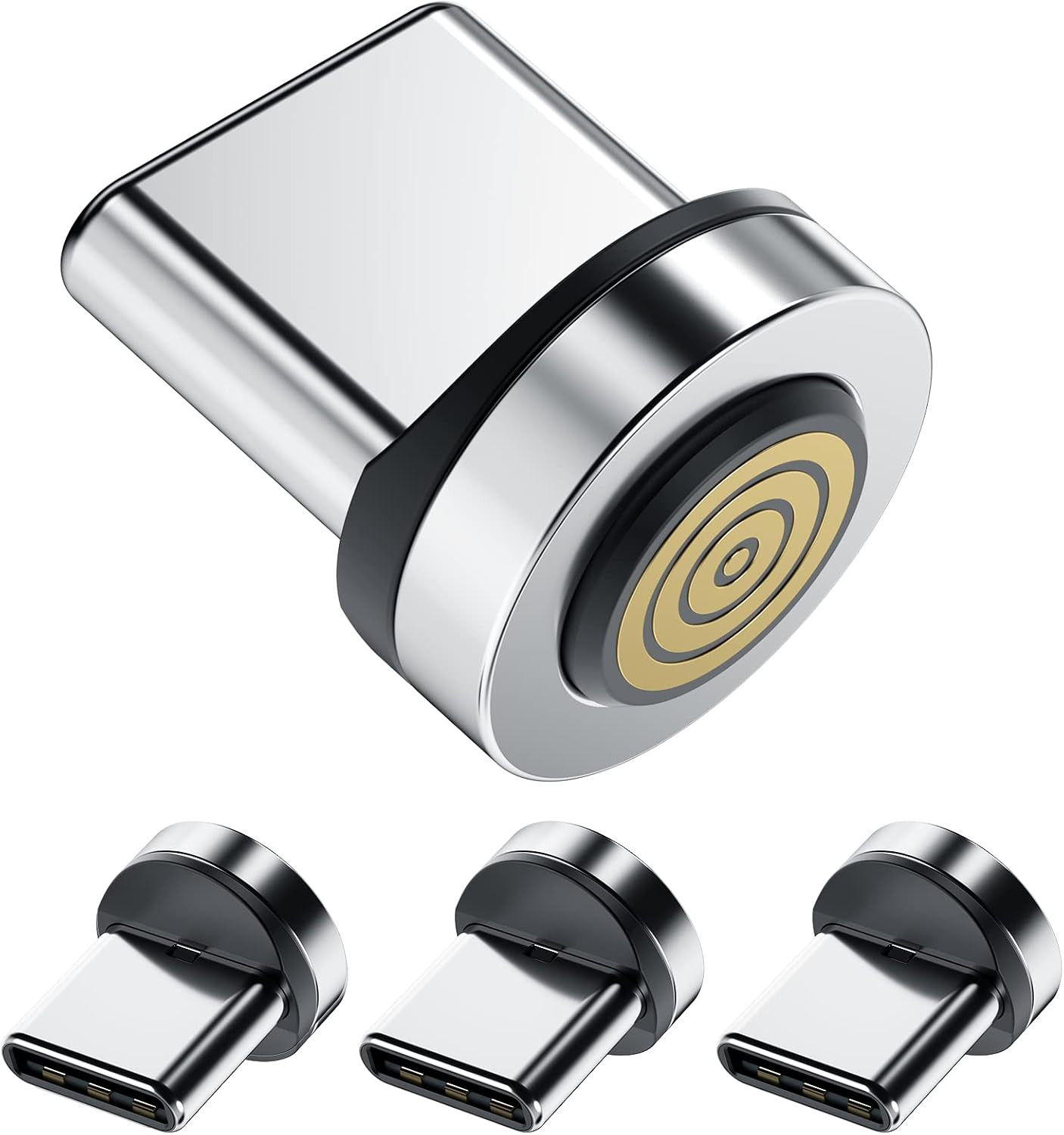 Testine Punta Connettore Magnetico [Confezione da 4] Adattatore Magnetico USB C Compatibile