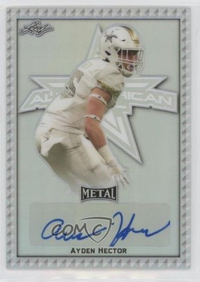 2020 Leaf Metal US Army All-American Bowl AAB Etch 38/50 Ayden Hector Auto 0p1n