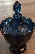 Fostoria Blue Wash Mid Century Modern Candy D...