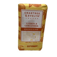 Crabtree Evelyn Citron Coriander Energising Soap 5.5 oz Recharge Your Senses