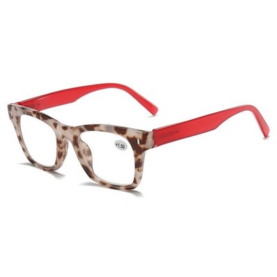 Square Fashion Full Rim Classic Reading Glasses Trend Nerd Men Women Lightweight