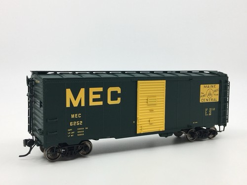 HO Intermountain Maine Central 40’ vagón de carga de una sola puerta MEC #6252 ruedas de metal | Condition: Used