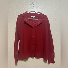 Pendleton Embroidered Cardigan Sweater   Size...