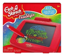 Etch-A-Sketch Freestyle, Drawing Tablet with 2-in-1 Stylus Pen and Paintbrush