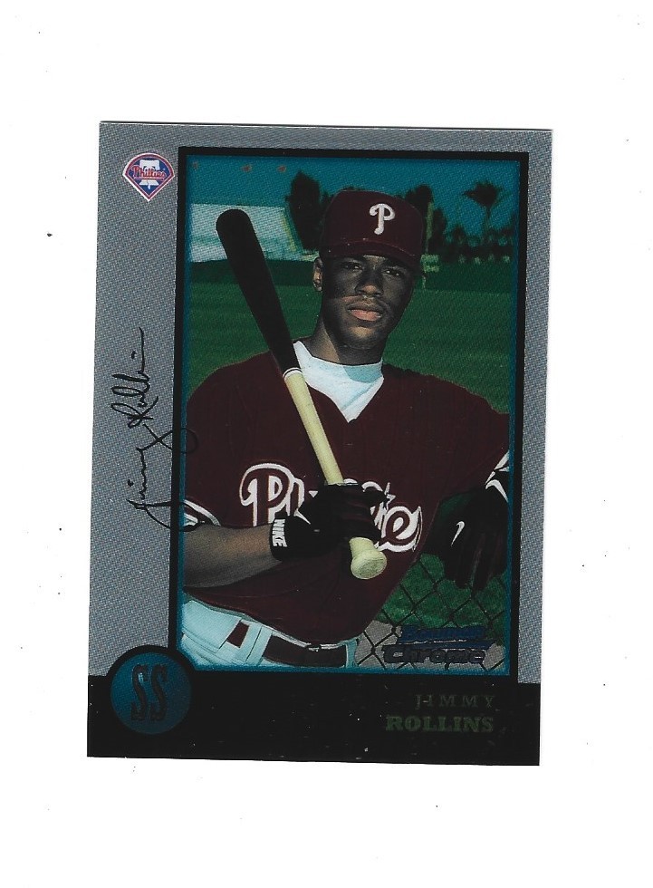 1998 Bowman Chrome #181 Jimmy Rollins RC PHILADELPHIA  PHILLIES