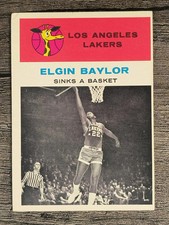 1961-62 Fleer #46 Elgin Baylor IA (VGEX)