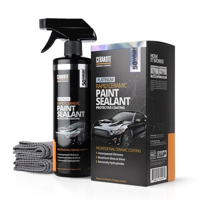 CERAKOTE  Platinum Rapid Ceramic Paint Sealant 14 Fl Oz (Pack of 1), Clear 