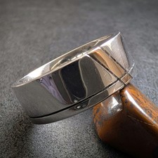 Moderner Designer Ring 925 Silber 14k 585 Gold Silberschmiedearbeit RG 61/62