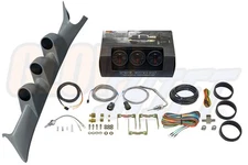 GlowShift B7 Boost EGT Trans Temp Gauges + Gray Pod for 99-07 Ford Powerstroke