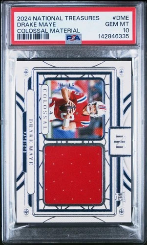 2024 NATIONAL TREASURES COLOSSAL MATERIALS #DME DRAKE MAYE RC 4/49 PSA 10