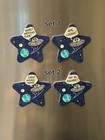 Set 1 of Two Star-Shaped Funny Alien UFO Magnets Painted OOAK by Tierra Cruz  — photo 2
