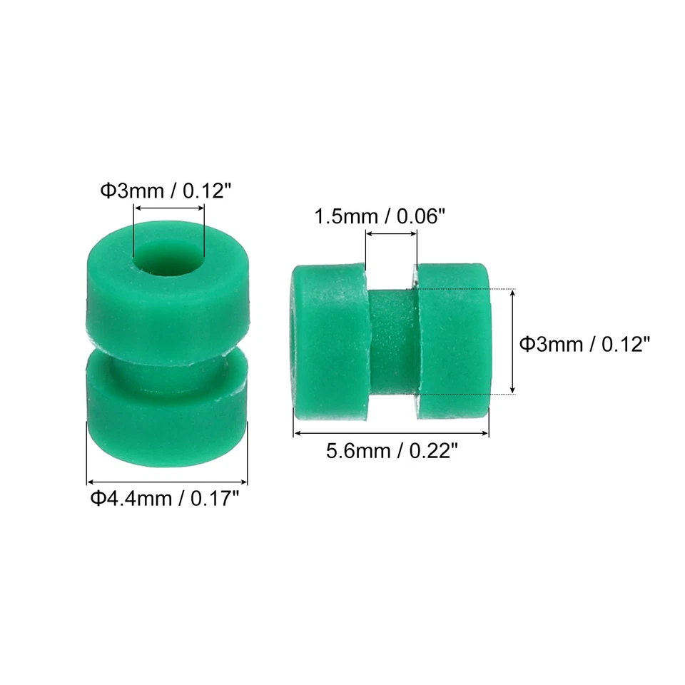 12 stücke RC Anti Vibration Gummibälle F4 F7 Flug Controller M3x5.6mm Dunkelgrün - Bild 2 von 4