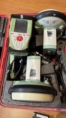 Leica Dual GS15 GPS GNSS RTK Base & Rover KIT with CS10 Data field  Controller