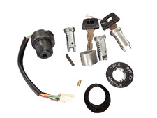 vespa lock set 3 barrels px lml t5 pe electric start seat ignition + 2 keys