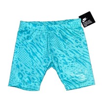Nike Russell Wilson Teal Blue Bike Shorts NWT Girls 6X