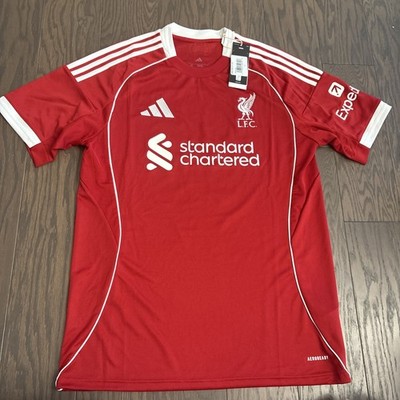 NWT Adidas Liverpool FC 25/26 Home Jersey Red Medium Slim Fit Mo