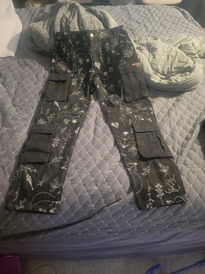 SIXTH JUNE paris denim double cargo pants Size S. Fits like size 34x32 
