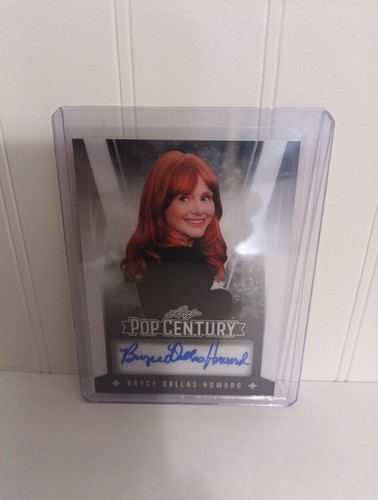 1 of 1 LEAF 2025 POP CENTURY BRYCE DALLAS HOWARD AUTO #ED 1/1 RARE - Picture 5 of 7