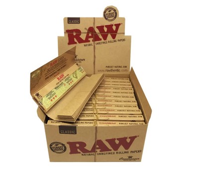 RAW WITH ROACH RAW CLASSIC KENNER ROHPAPIERE MIT TIPS KING SIZE